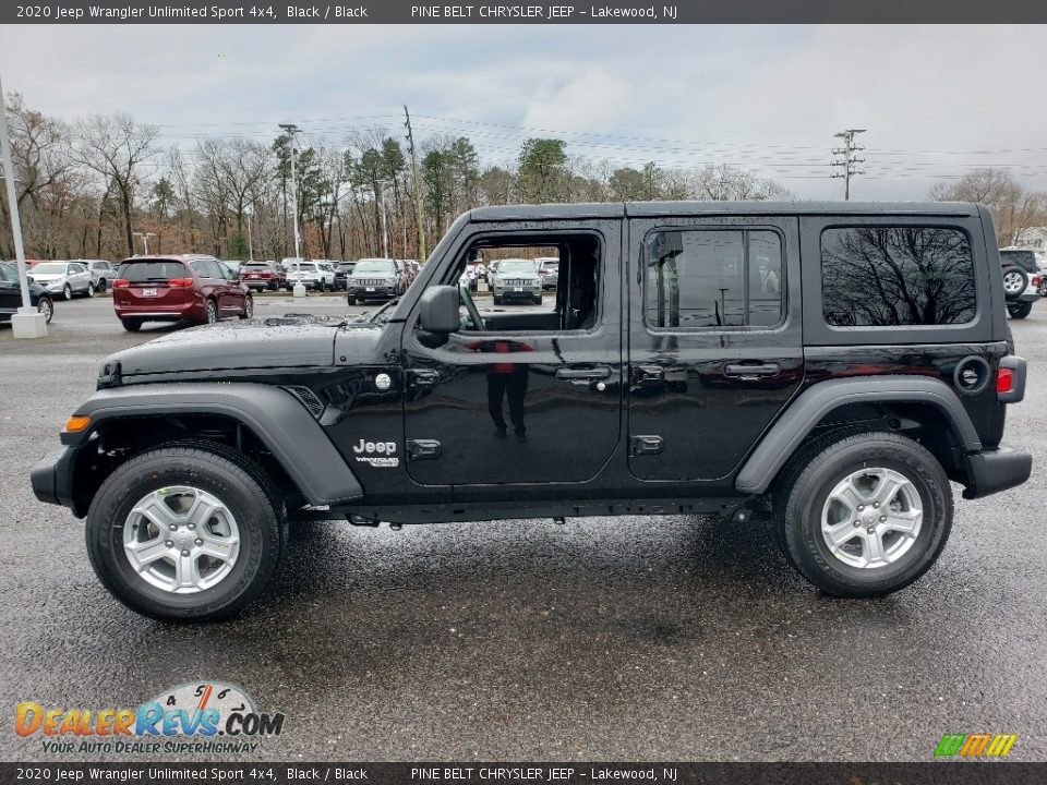 2020 Jeep Wrangler Unlimited Sport 4x4 Black / Black Photo #3