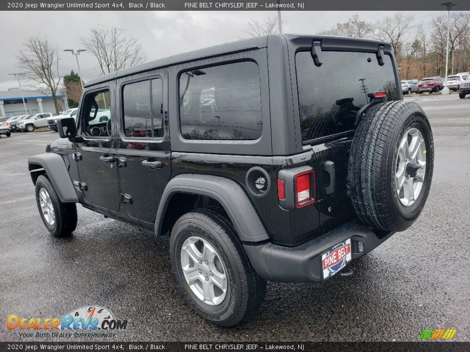 2020 Jeep Wrangler Unlimited Sport 4x4 Black / Black Photo #4