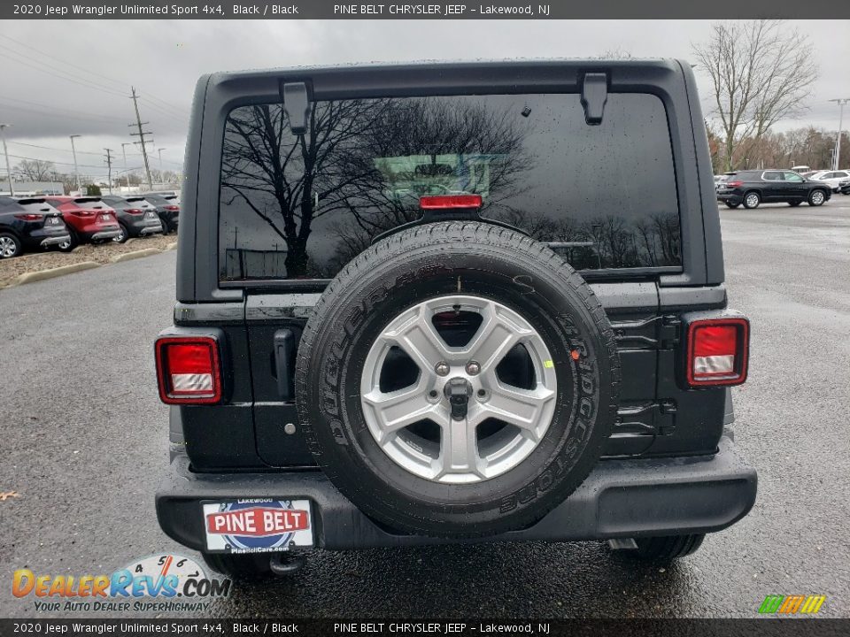 2020 Jeep Wrangler Unlimited Sport 4x4 Black / Black Photo #5