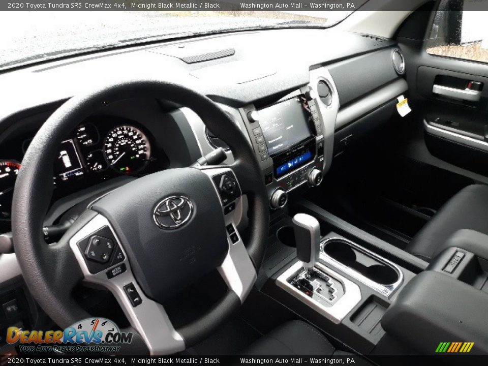 2020 Toyota Tundra SR5 CrewMax 4x4 Midnight Black Metallic / Black Photo #3