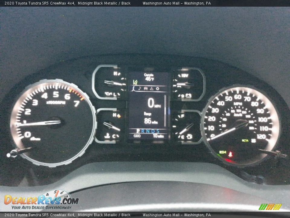 2020 Toyota Tundra SR5 CrewMax 4x4 Midnight Black Metallic / Black Photo #12
