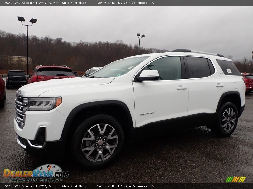 Front 3/4 View of 2020 GMC Acadia SLE AWD Photo #1