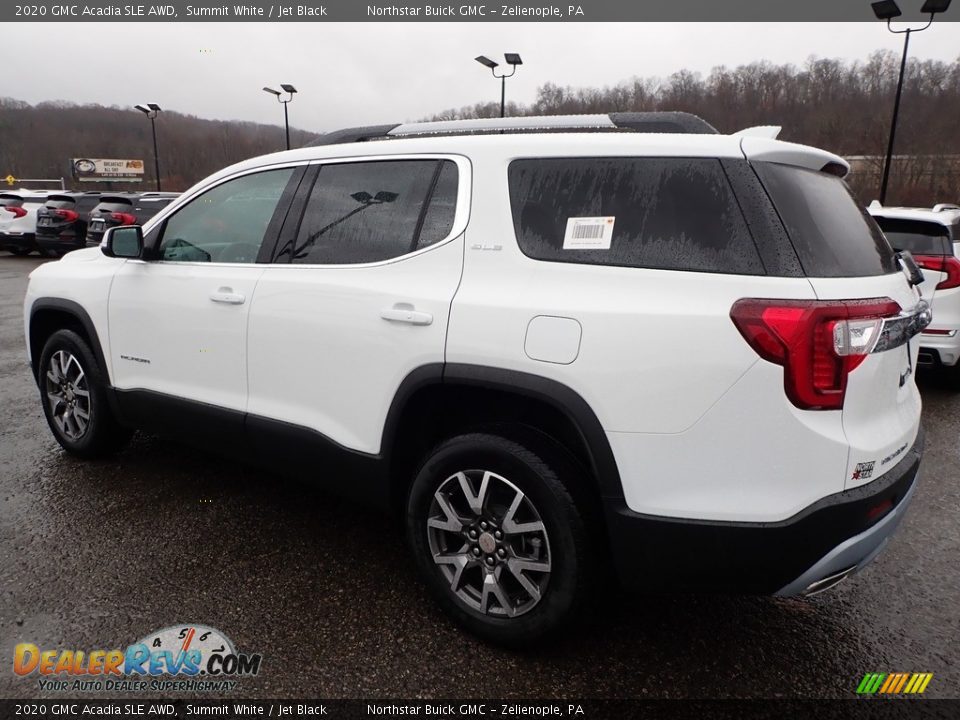 2020 GMC Acadia SLE AWD Summit White / Jet Black Photo #8