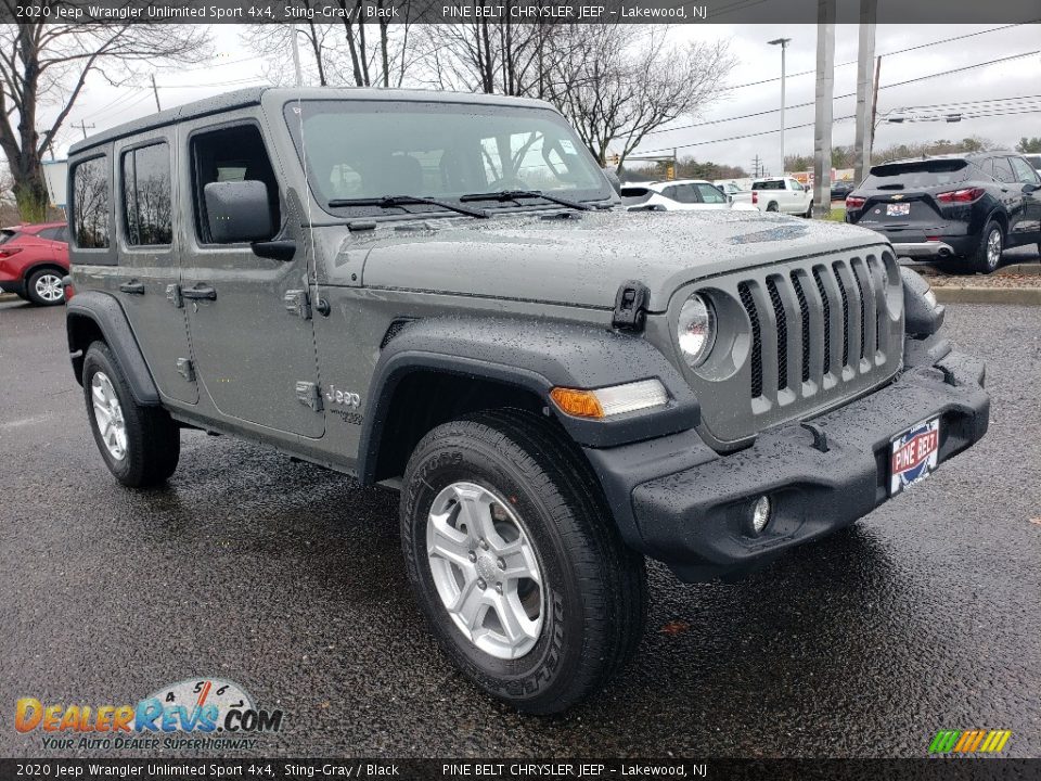 2020 Jeep Wrangler Unlimited Sport 4x4 Sting-Gray / Black Photo #1