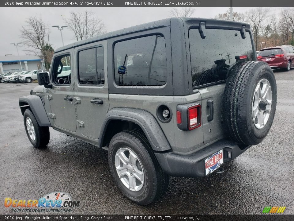 2020 Jeep Wrangler Unlimited Sport 4x4 Sting-Gray / Black Photo #4