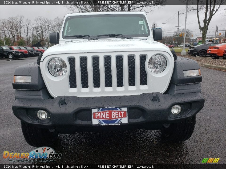 2020 Jeep Wrangler Unlimited Sport 4x4 Bright White / Black Photo #2