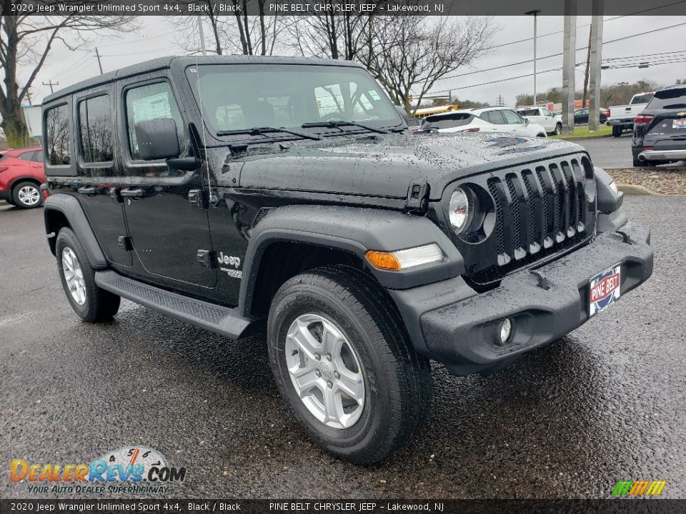 2020 Jeep Wrangler Unlimited Sport 4x4 Black / Black Photo #1