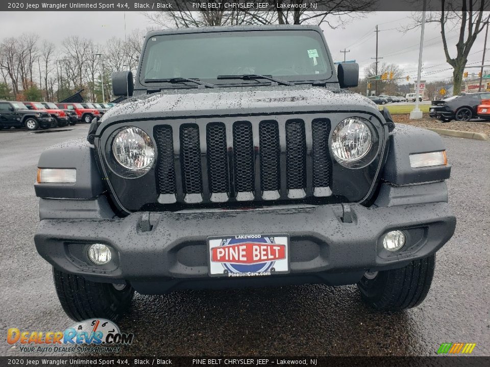 2020 Jeep Wrangler Unlimited Sport 4x4 Black / Black Photo #2