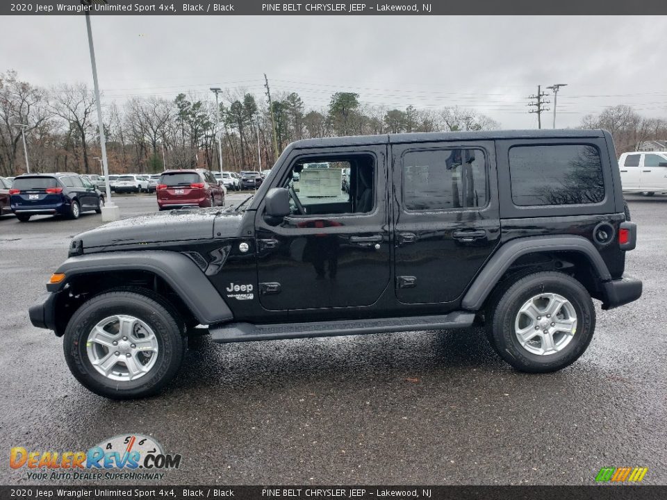 Black 2020 Jeep Wrangler Unlimited Sport 4x4 Photo #3