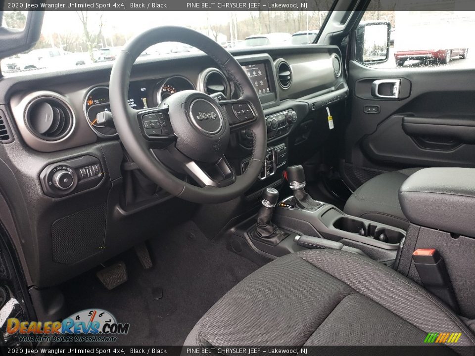 2020 Jeep Wrangler Unlimited Sport 4x4 Black / Black Photo #7