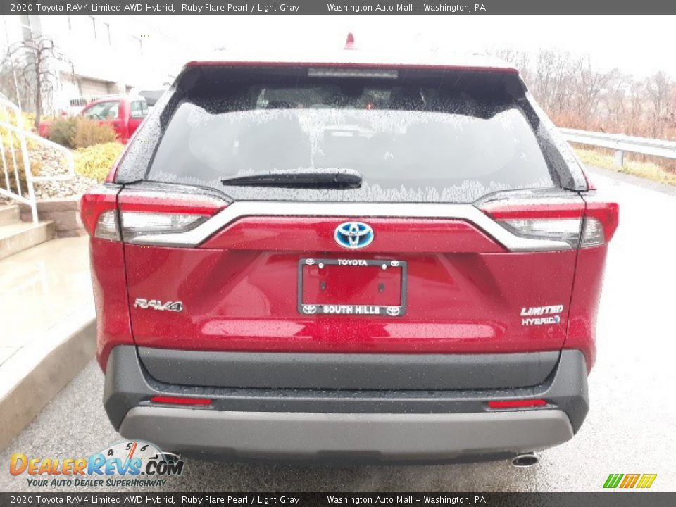 2020 Toyota RAV4 Limited AWD Hybrid Ruby Flare Pearl / Light Gray Photo #9