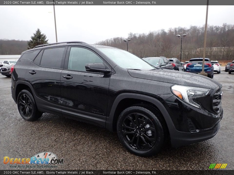 2020 GMC Terrain SLE AWD Ebony Twilight Metallic / Jet Black Photo #3