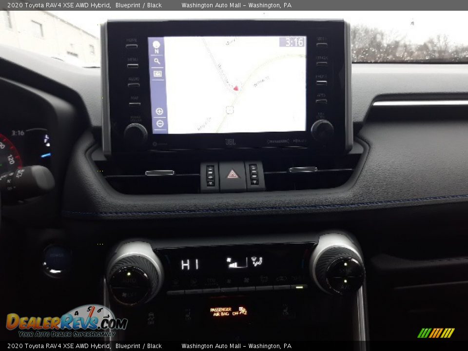 2020 Toyota RAV4 XSE AWD Hybrid Blueprint / Black Photo #7
