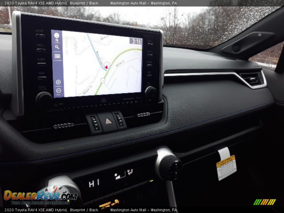 2020 Toyota RAV4 XSE AWD Hybrid Blueprint / Black Photo #8