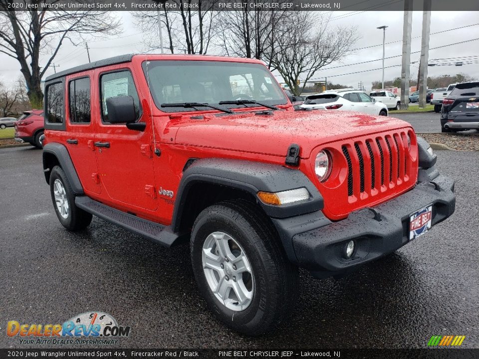 2020 Jeep Wrangler Unlimited Sport 4x4 Firecracker Red / Black Photo #1