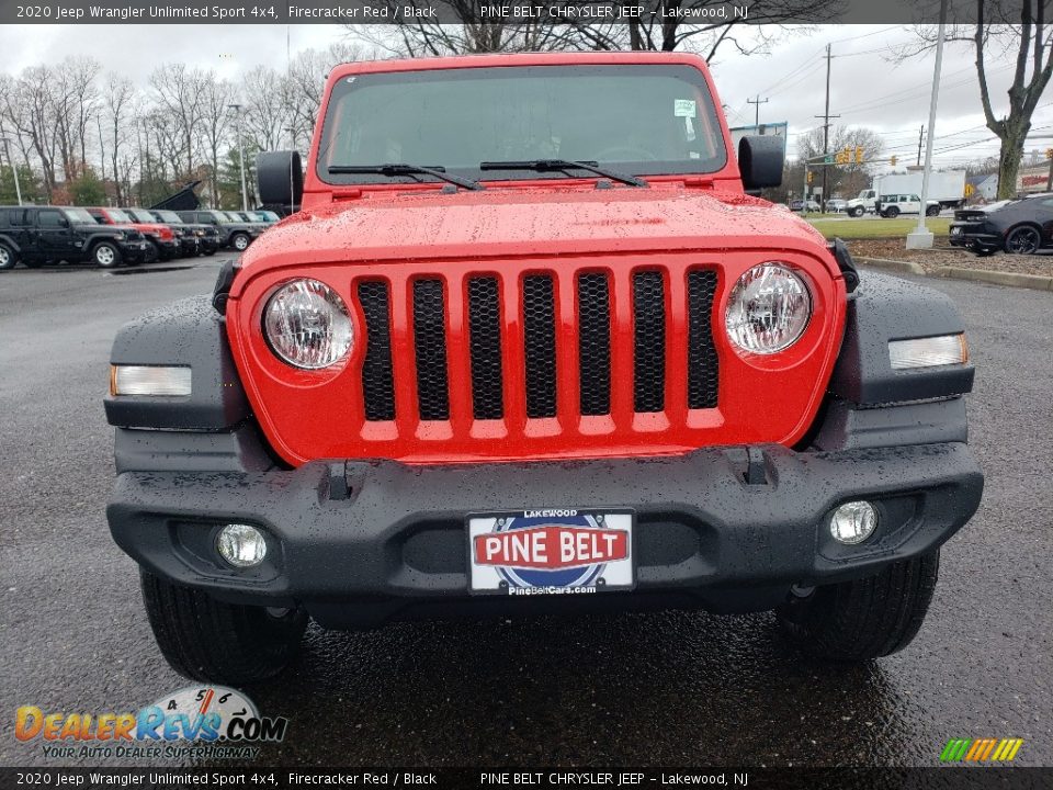 2020 Jeep Wrangler Unlimited Sport 4x4 Firecracker Red / Black Photo #2