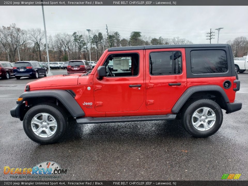 2020 Jeep Wrangler Unlimited Sport 4x4 Firecracker Red / Black Photo #3