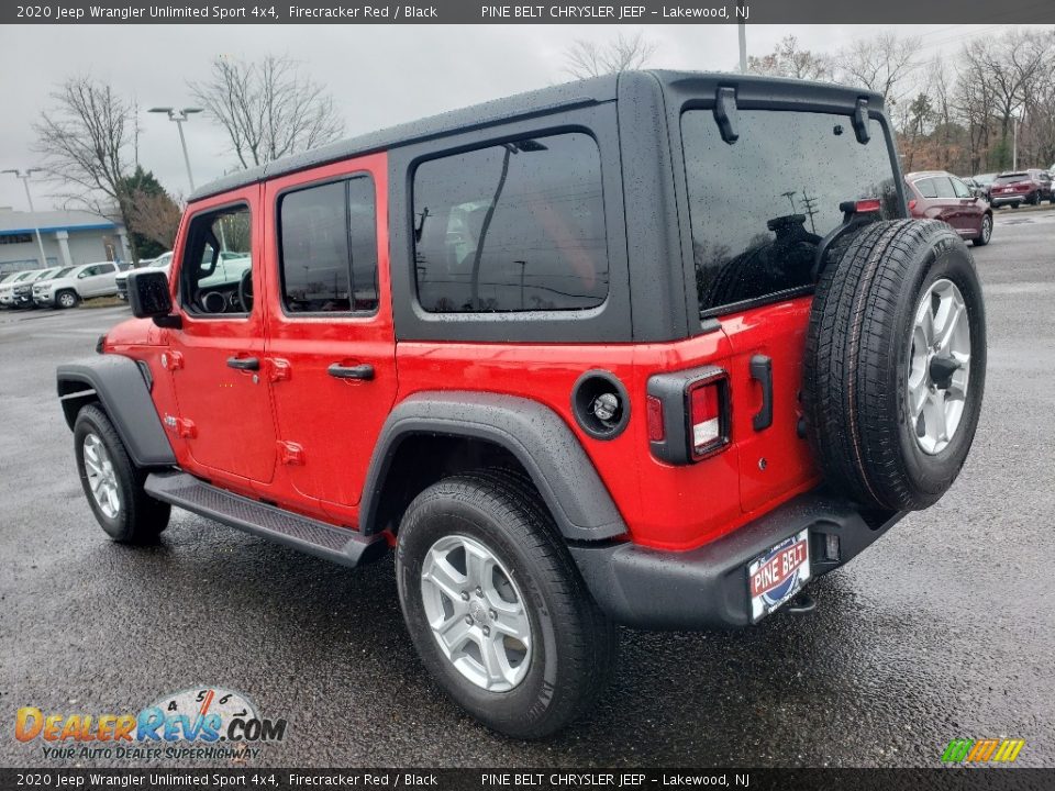 2020 Jeep Wrangler Unlimited Sport 4x4 Firecracker Red / Black Photo #4