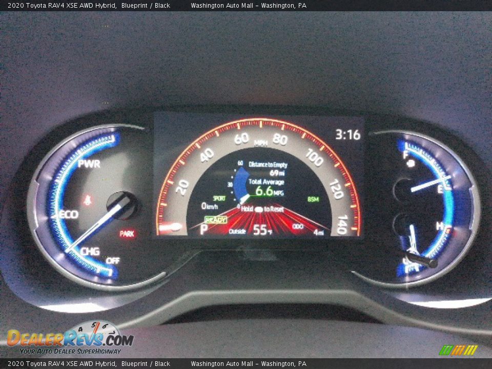 2020 Toyota RAV4 XSE AWD Hybrid Blueprint / Black Photo #22