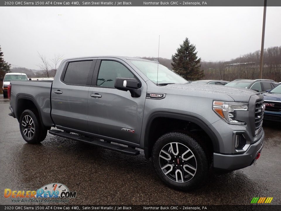 2020 GMC Sierra 1500 AT4 Crew Cab 4WD Satin Steel Metallic / Jet Black Photo #3