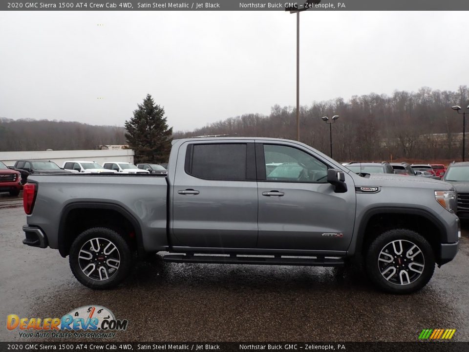 2020 GMC Sierra 1500 AT4 Crew Cab 4WD Satin Steel Metallic / Jet Black Photo #4