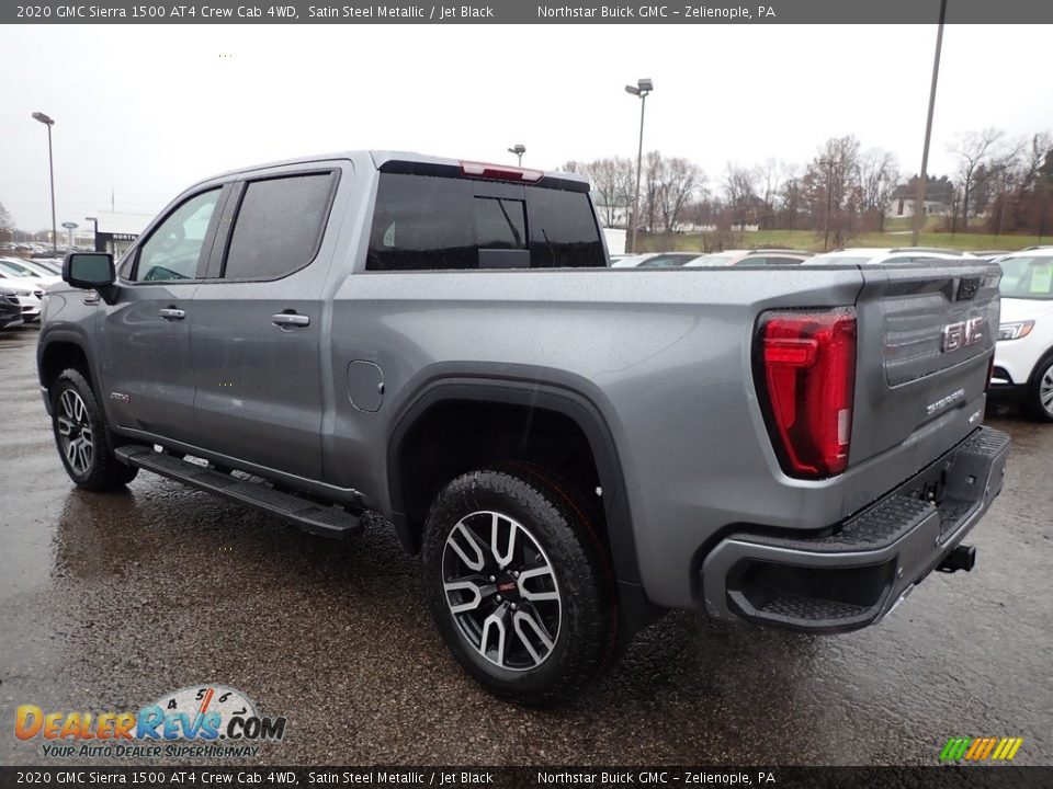 2020 GMC Sierra 1500 AT4 Crew Cab 4WD Satin Steel Metallic / Jet Black Photo #7