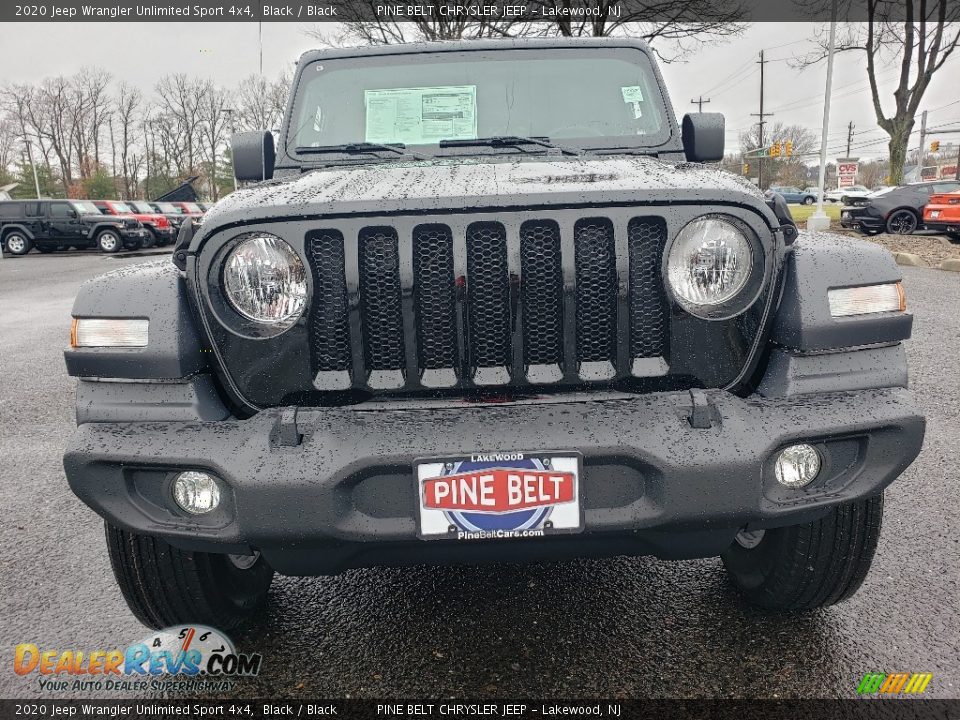 2020 Jeep Wrangler Unlimited Sport 4x4 Black / Black Photo #2