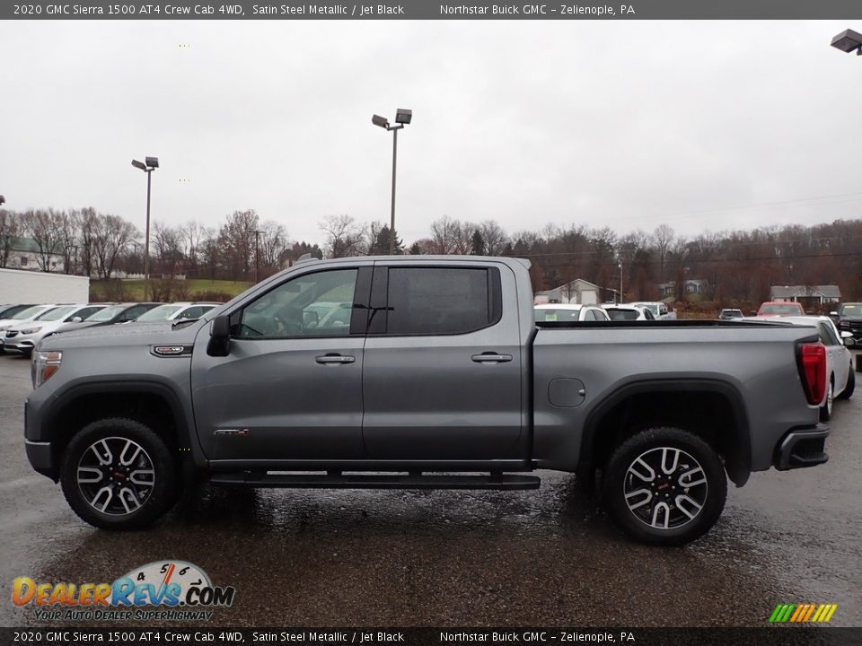 2020 GMC Sierra 1500 AT4 Crew Cab 4WD Satin Steel Metallic / Jet Black Photo #8