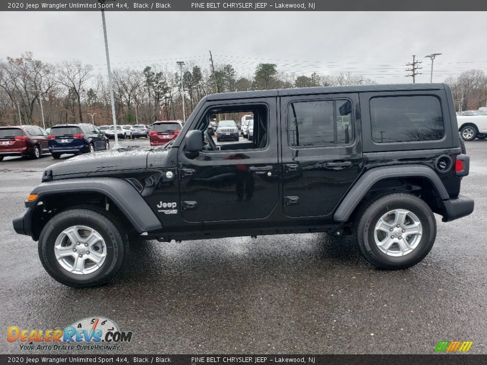 2020 Jeep Wrangler Unlimited Sport 4x4 Black / Black Photo #3