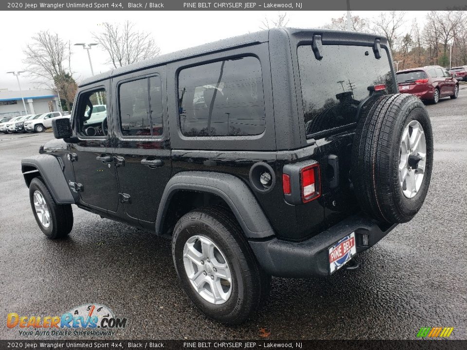 2020 Jeep Wrangler Unlimited Sport 4x4 Black / Black Photo #4