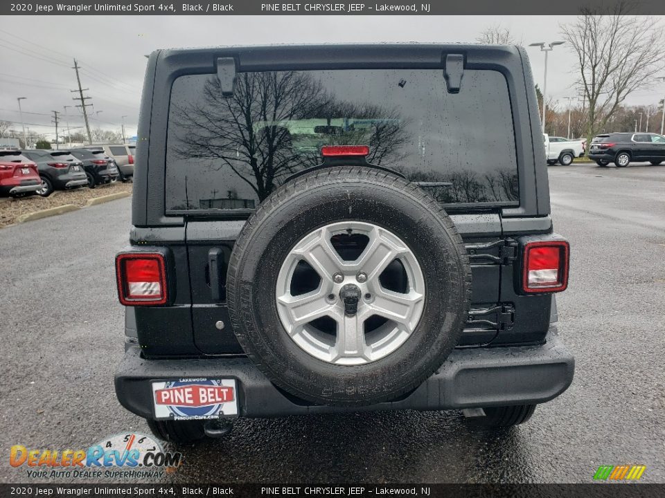 2020 Jeep Wrangler Unlimited Sport 4x4 Black / Black Photo #5