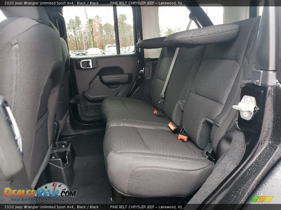 Rear Seat of 2020 Jeep Wrangler Unlimited Sport 4x4 Photo #6