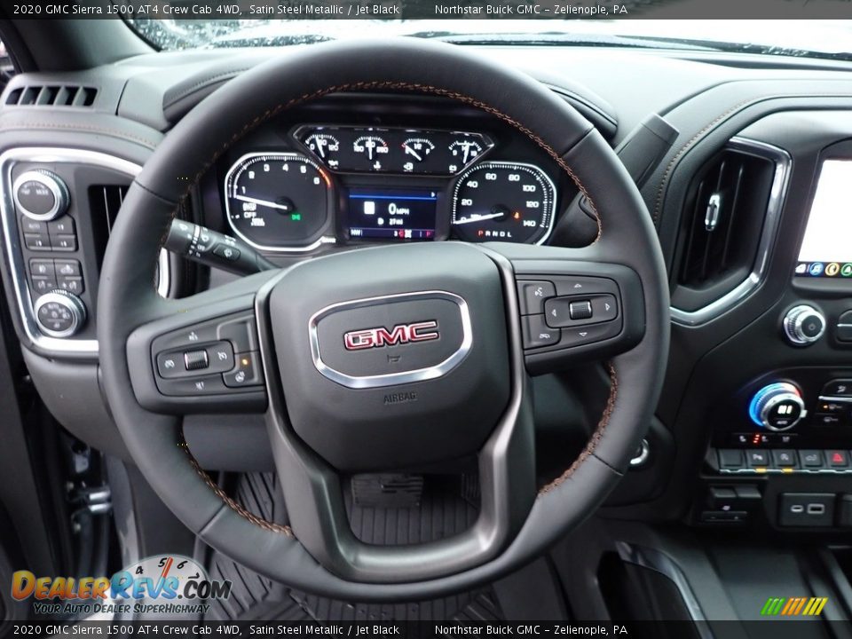2020 GMC Sierra 1500 AT4 Crew Cab 4WD Satin Steel Metallic / Jet Black Photo #16