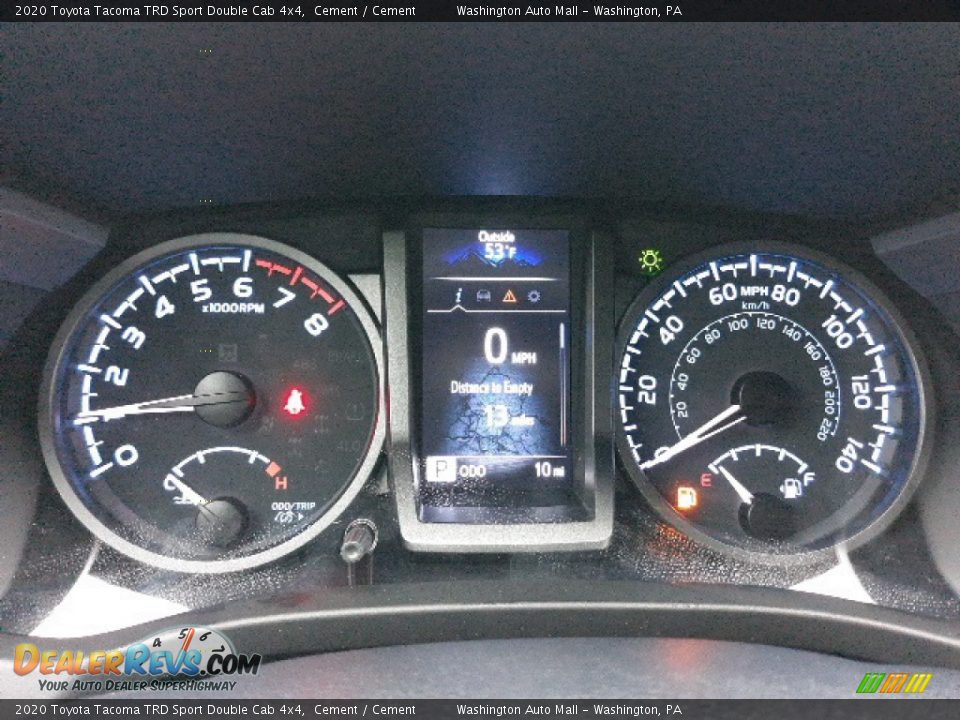 2020 Toyota Tacoma TRD Sport Double Cab 4x4 Gauges Photo #17