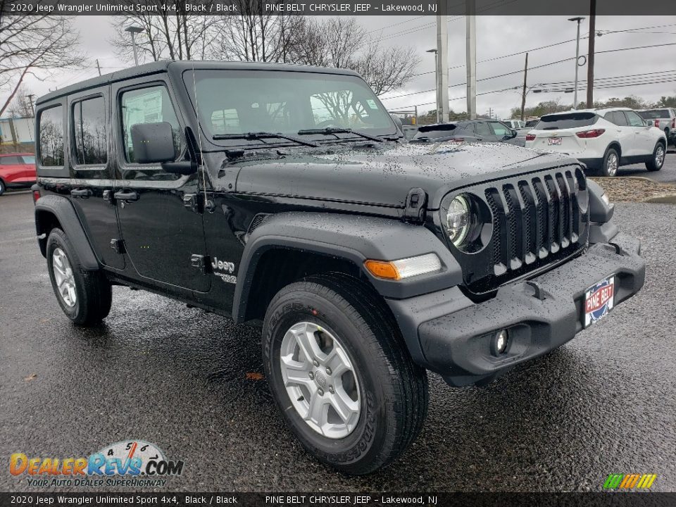 2020 Jeep Wrangler Unlimited Sport 4x4 Black / Black Photo #1