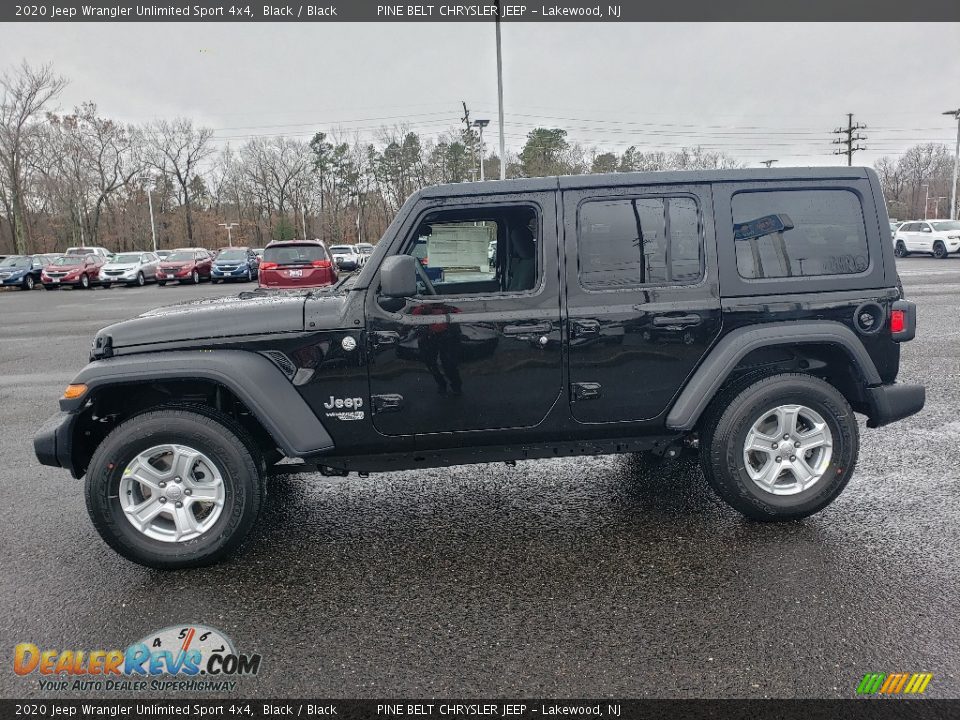 2020 Jeep Wrangler Unlimited Sport 4x4 Black / Black Photo #3