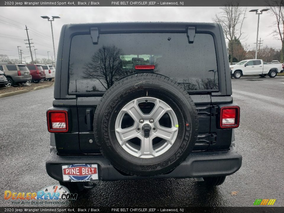2020 Jeep Wrangler Unlimited Sport 4x4 Black / Black Photo #5