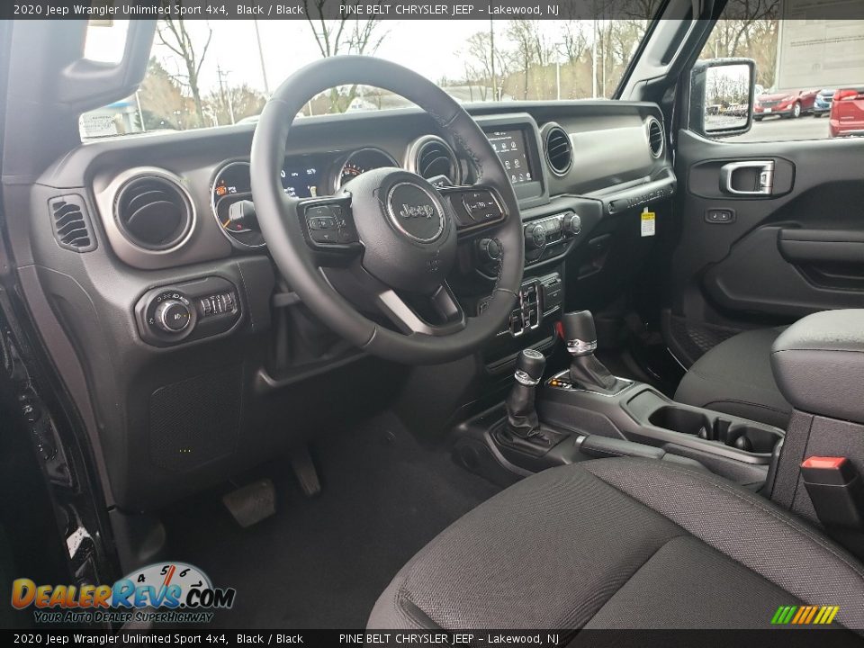 2020 Jeep Wrangler Unlimited Sport 4x4 Black / Black Photo #7