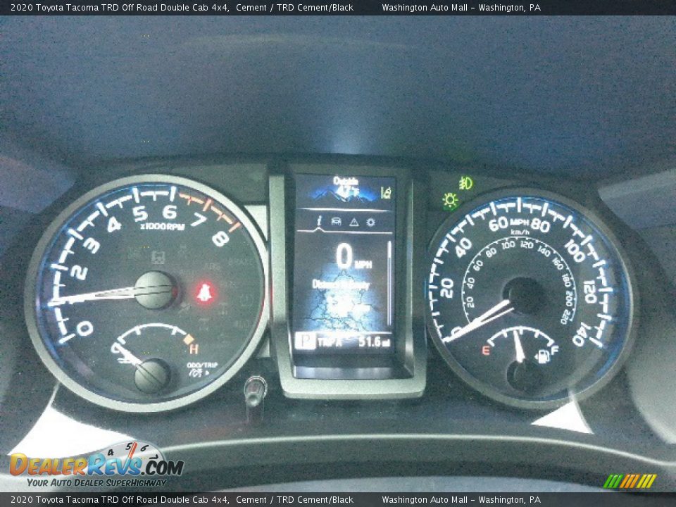 2020 Toyota Tacoma TRD Off Road Double Cab 4x4 Gauges Photo #10