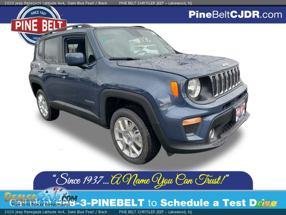 2020 Jeep Renegade Latitude 4x4 Slate Blue Pearl / Black Photo #1