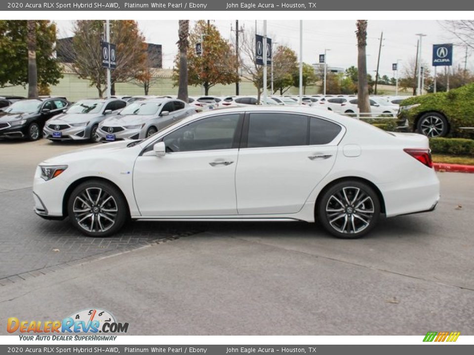 2020 Acura RLX Sport Hybrid SH-AWD Platinum White Pearl / Ebony Photo #5