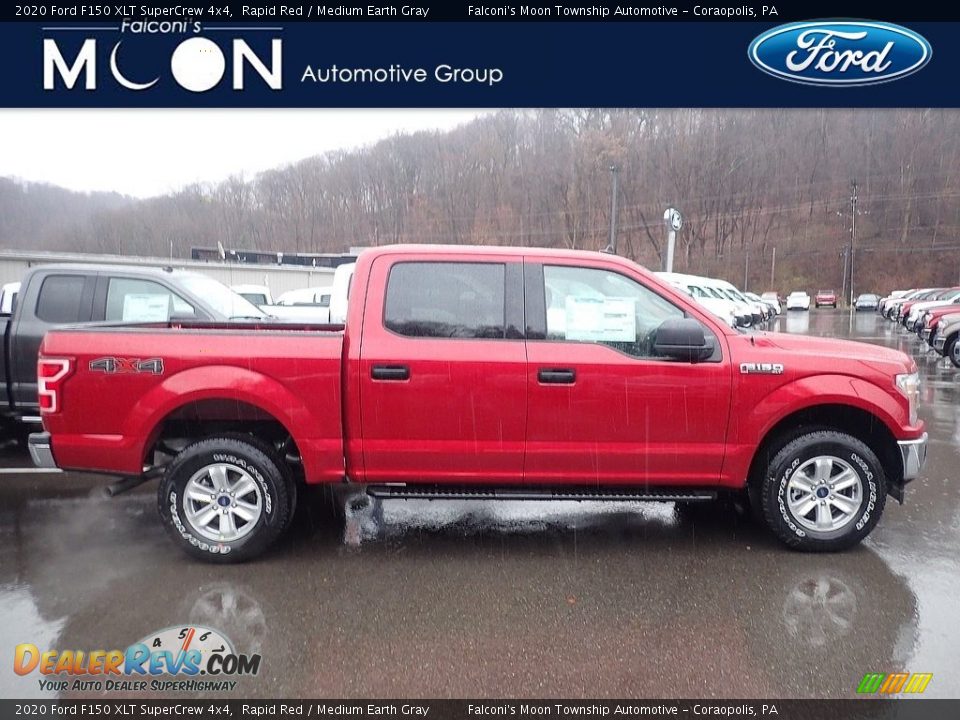2020 Ford F150 XLT SuperCrew 4x4 Rapid Red / Medium Earth Gray Photo #1