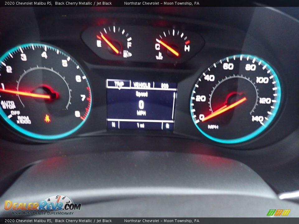 2020 Chevrolet Malibu RS Black Cherry Metallic / Jet Black Photo #20
