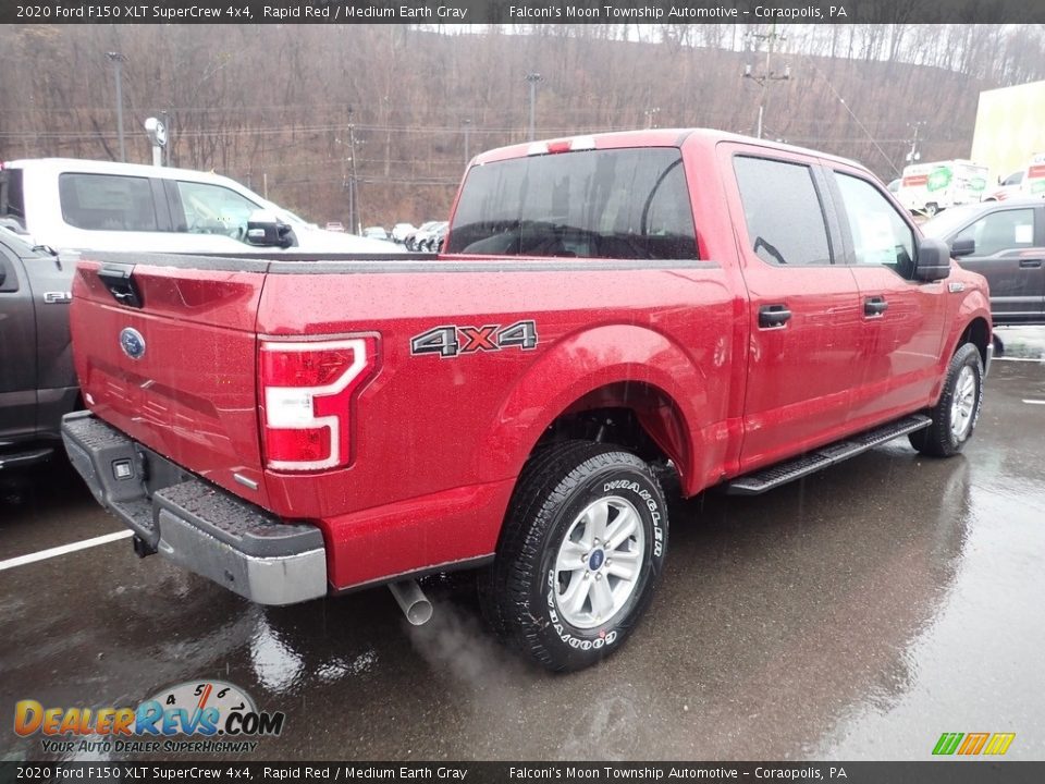 2020 Ford F150 XLT SuperCrew 4x4 Rapid Red / Medium Earth Gray Photo #2