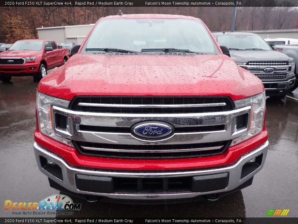 2020 Ford F150 XLT SuperCrew 4x4 Rapid Red / Medium Earth Gray Photo #4