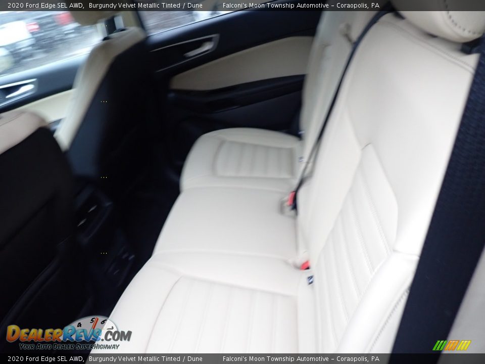 2020 Ford Edge SEL AWD Burgundy Velvet Metallic Tinted / Dune Photo #8