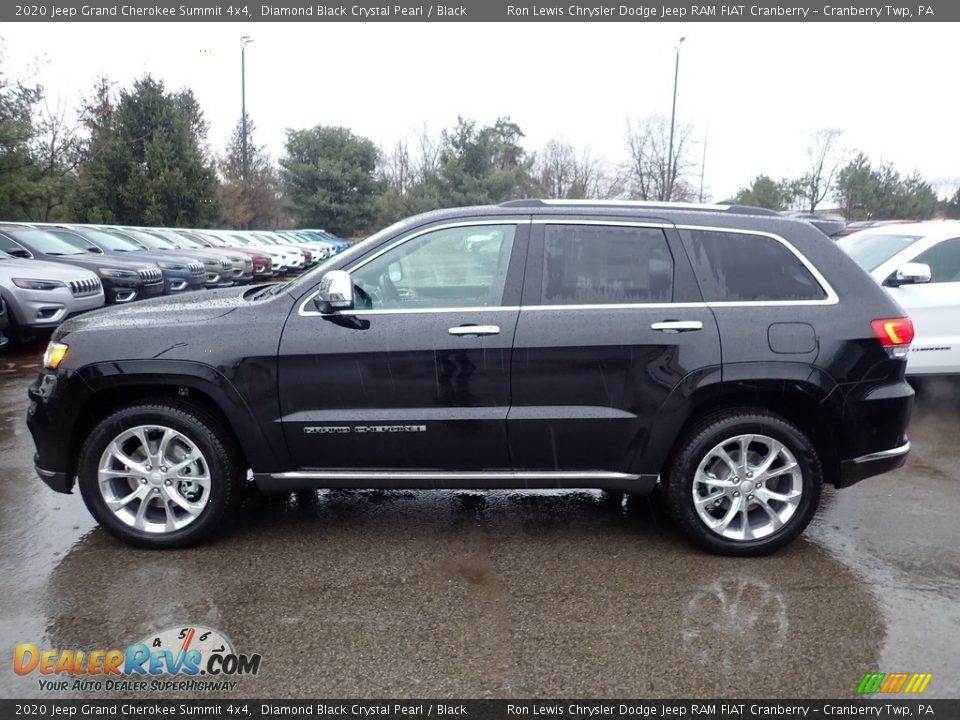 2020 Jeep Grand Cherokee Summit 4x4 Diamond Black Crystal Pearl / Black Photo #2