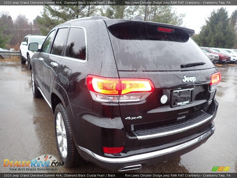 2020 Jeep Grand Cherokee Summit 4x4 Diamond Black Crystal Pearl / Black Photo #3
