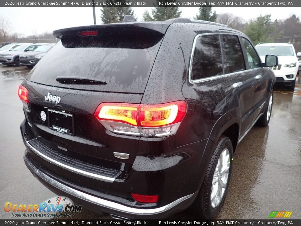 2020 Jeep Grand Cherokee Summit 4x4 Diamond Black Crystal Pearl / Black Photo #5