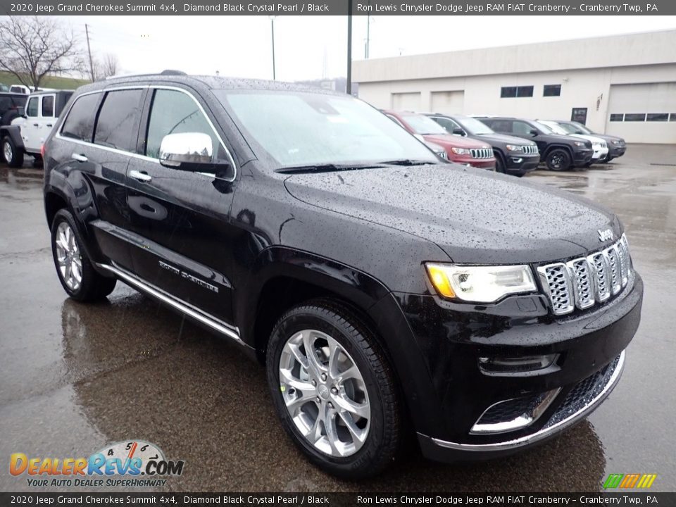 2020 Jeep Grand Cherokee Summit 4x4 Diamond Black Crystal Pearl / Black Photo #7